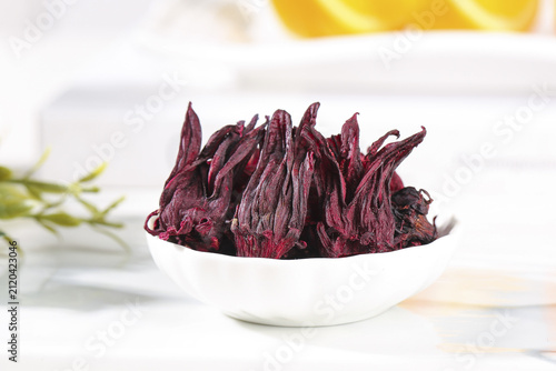 Foto Dried Rosehips Traditional Chinese Herbal Tea Ingredient Healthy Hot Drink LOHAS