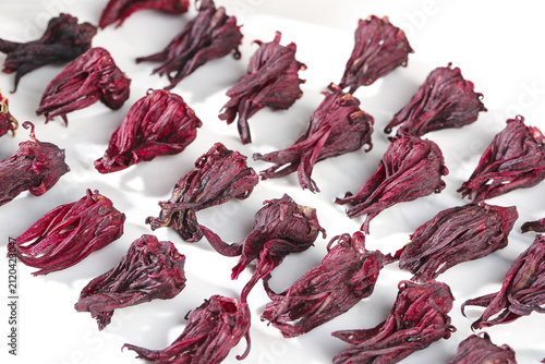 Foto Dried Hibiscus Rosehips Chinese Traditional Herbal Tea Ingredients for Healthy H