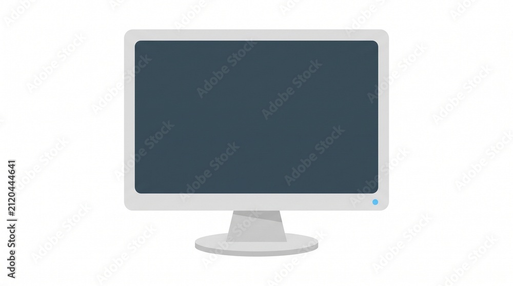 Fototapeta premium Office Objects Flat Vector Illustration Set, Modern Workspace Equipment and Business Supplies Collection