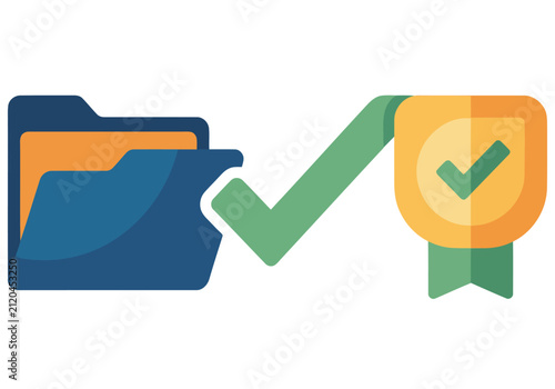 A stylized icon depicts a file transfer successfully transitioning to a checkmark badge, symbolizing client account handover continuity. Modern, flat design.