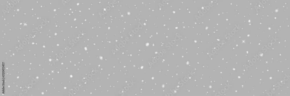 Obraz premium Winter snowfall overlay background with realistic frost icy falling snow flakes isolated on transparent PNG for festive Christmas Xmas winter seasonal design photo editing