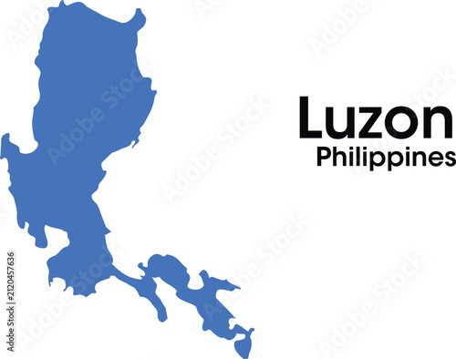 Foto Luzon Philippines Filled Vector Map