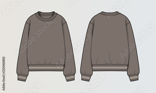Konstfotografi Rib Tipping Sweatshirt
