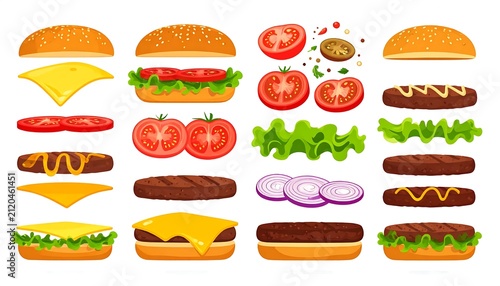 Assortment of colorful healthy food containers with fresh ingredients.