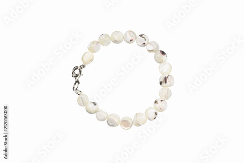 pearl necklace isolated on white