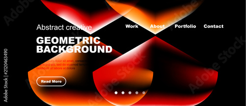 Принти на полотні Dynamic abstract design