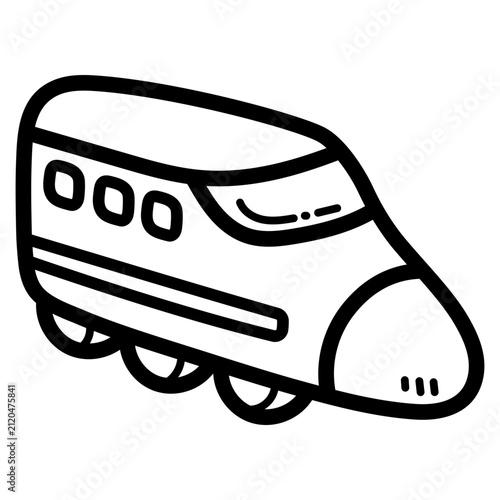 Fototapeta train illustration