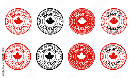 Canadian Made Quality Stamp Collection with Maple Leaf Emblem
