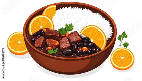 Colorful fruit and vegetable platter with herbs garnish.