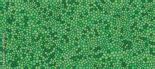 Seamless Green Voronoi Pattern Abstract Geometric Texture with Biological Cell Shapes for Modern Graphic Design Backgrounds