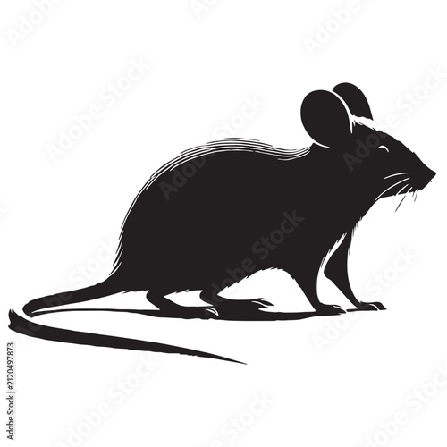 Mouse, Cute, Cartoon, Baby, Little, House, Field, Pet, Wild, Gray, Brown, Animal, Rodent, Character, Funny, Adorable, Illustration, Drawing, Vector, Clipart, Silhouette, SVG, PNG, Icon, Logo.