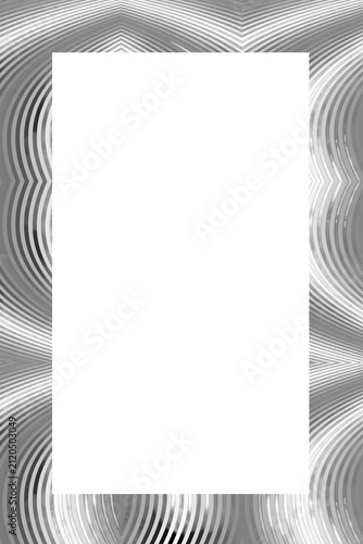 Polygonal silver color frame cutout abstract background
