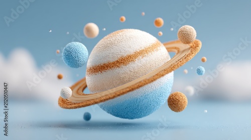 Concept of a planet in orbit representing smart offer adaptations for dynamic business opportunities and innovations