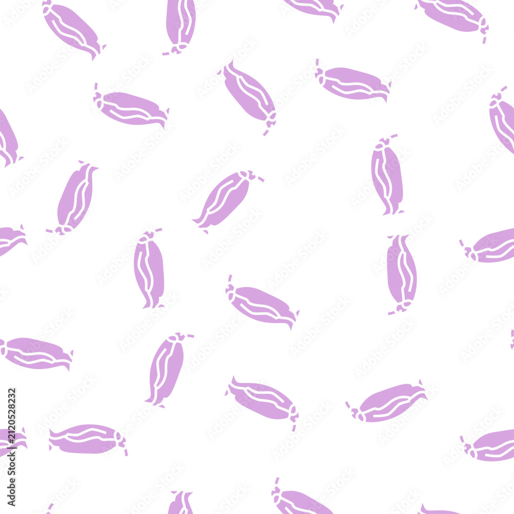 Fototapeta premium penguin bird in zoo vector glyph seamless pattern penguin bird in zoo sign illustration