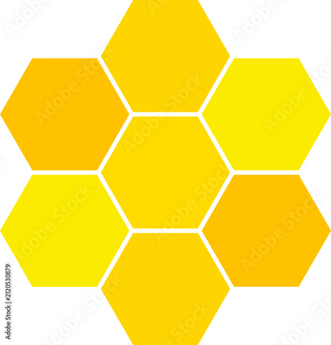 vector illustration of a honeycomb