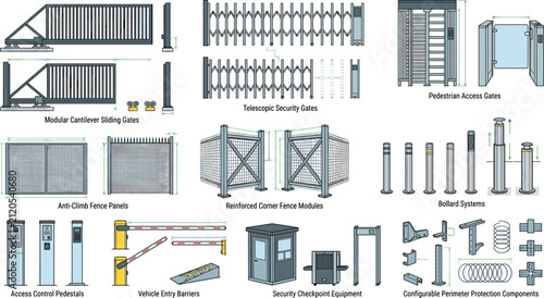 Collection of perimeter security and access control systems