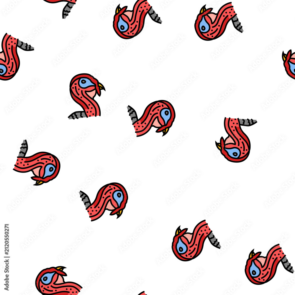 Obraz premium turkey animal zoo vector seamless pattern turkey animal zoo sign illustration