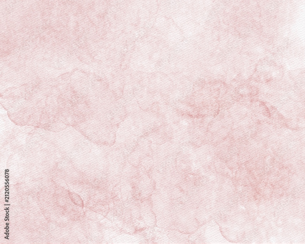 Fototapeta premium Soft blush pink watercolor texture with delicate paper grain and flowing hand-painted gradients. Elegant feminine abstract background for invitations, branding, packaging and stationery.