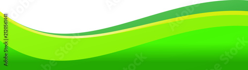 Abstract Green Wavy Footer Background Design