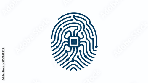 Biometric fingerprint identification integrated with digital processor circuit.