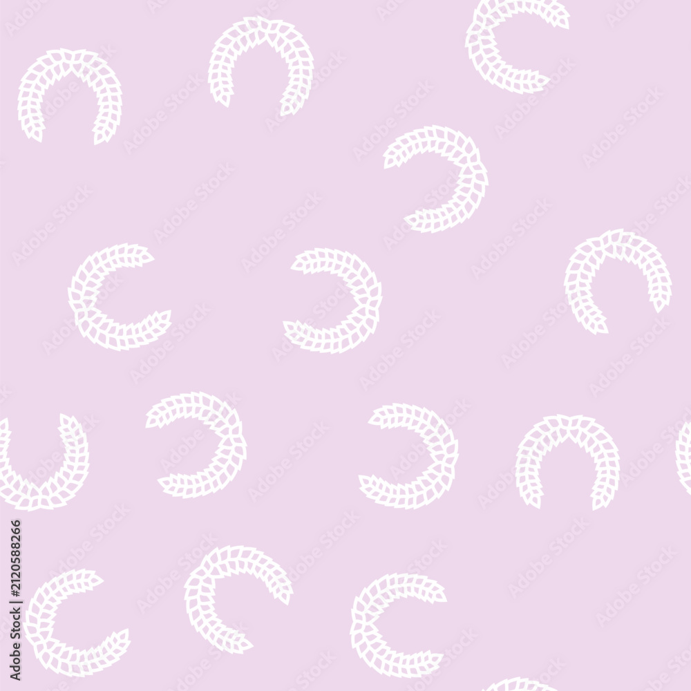 Fototapeta premium laurel wreath ancient rome vector line seamless pattern laurel wreath ancient rome sign illustration