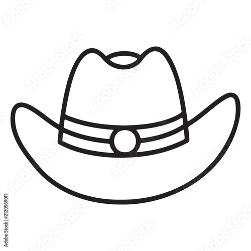 cowboy hat vector illustration