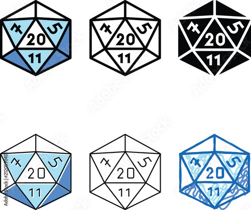 Фотография numerology geek color icon vector