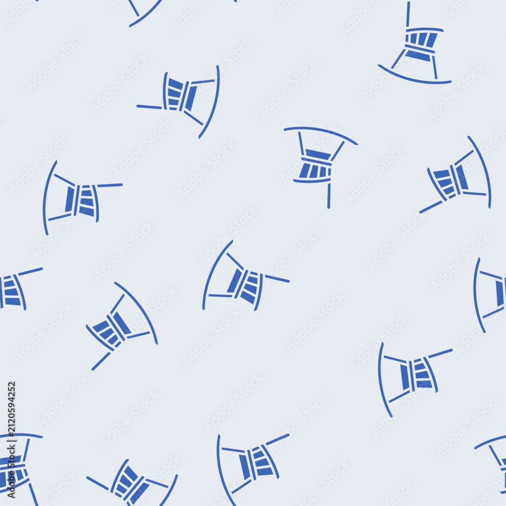 Obraz premium rocking chair outdoor furniture vector glyph seamless pattern rocking chair outdoor furniture sign illustration
