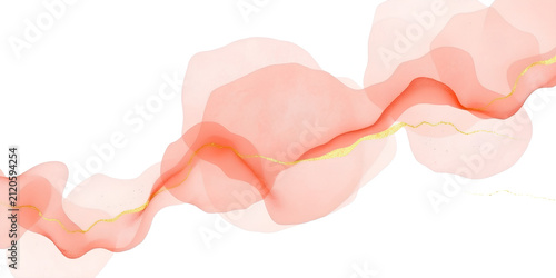 pink rose petals on white background