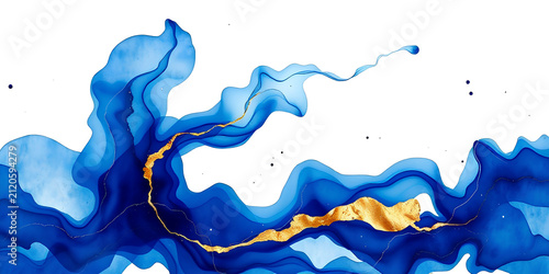 abstract blue liquid