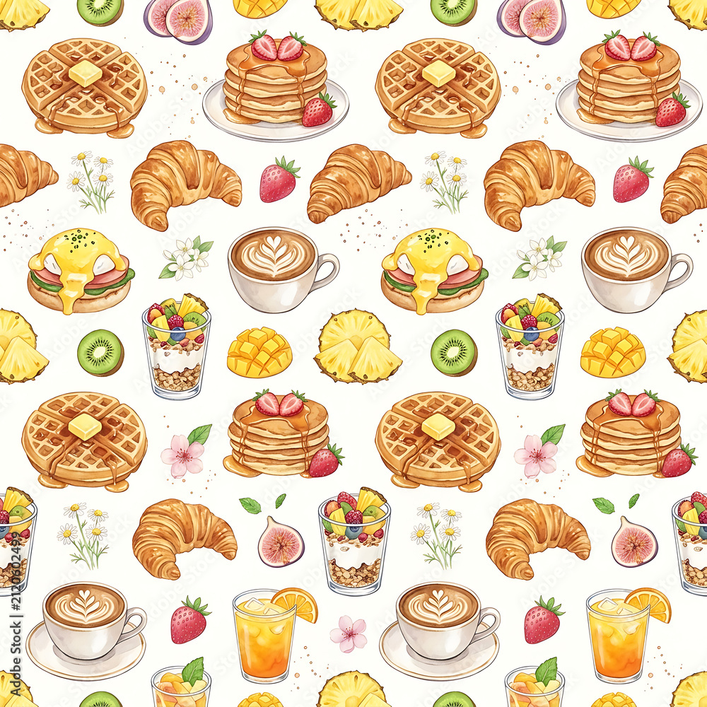 seamless pattern with sweets