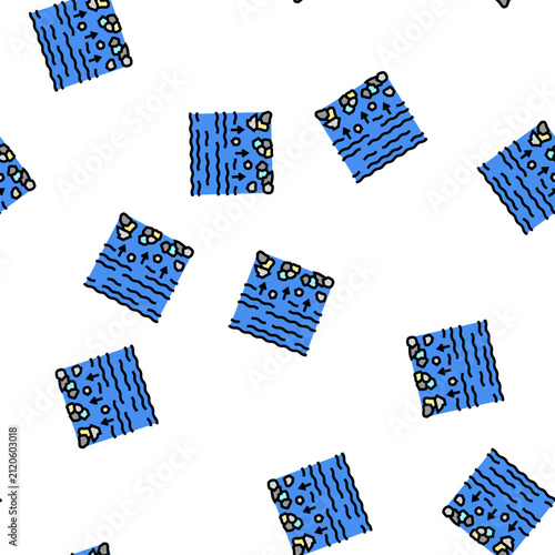 sedimentation water filter vector seamless pattern sedimentation water filter sign illustration