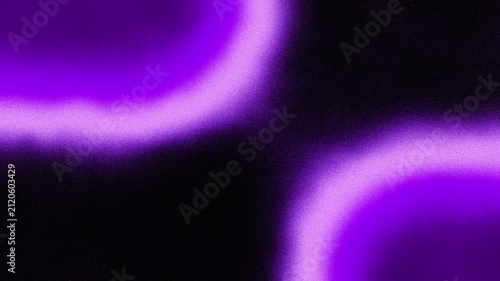 Abstract dark purple neon glow background with grain noise texture and soft gradient loop