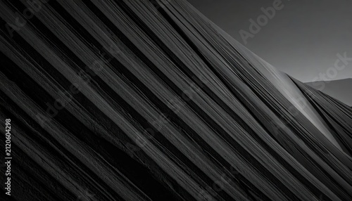 Abstract black diagonal parallel line texture.