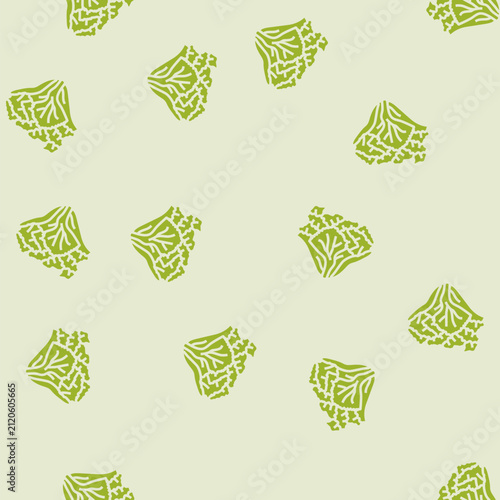 Obraz na plátně escarole salad food vector glyph seamless pattern escarole salad food sign illus