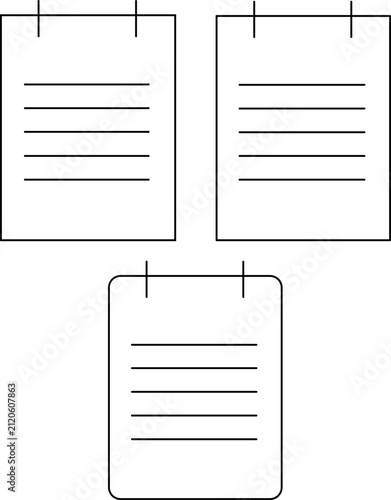 Ícones de blocos de notas