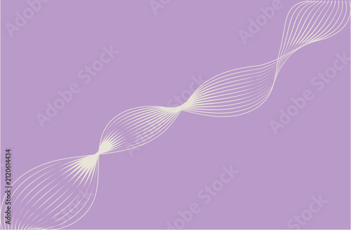 Abstract 3D Wavy Lines with Neon Gradient Digital Mesh Vector Background.