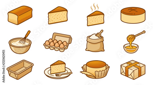 Fotografie Various types of cheese products.