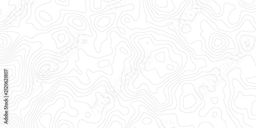 Contour lines abstract pattern representing elevation map and terrain topography during daytime with ample copy space for design
