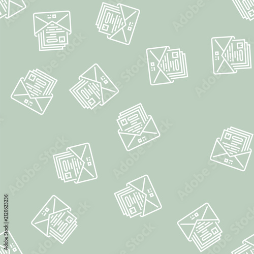solicitation process vector line seamless pattern solicitation process sign illustration