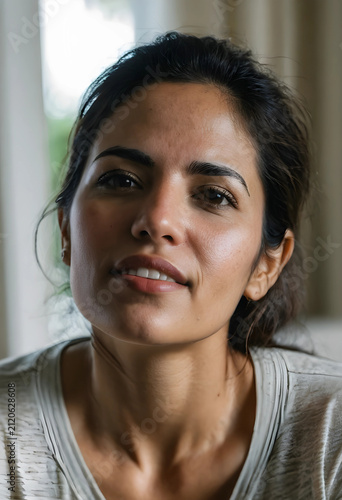 Close up portrait of a youn...