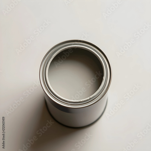 Open paint can with light g...