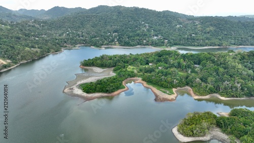 Obraz na płótnie Drought Lines - Puerto Rico is shrinking river