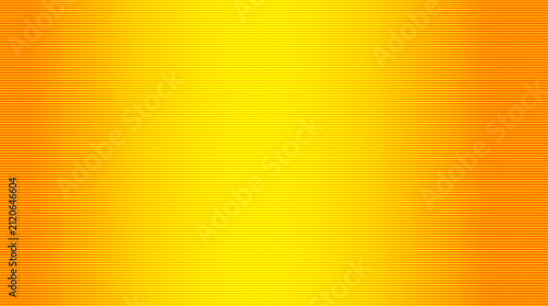 Minimal Horizontal Line Pattern with Vibrant Golden Yellow Center Glow and Warm Orange Gradient Background for Modern Graphic Design