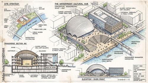 Architectural design concept plan