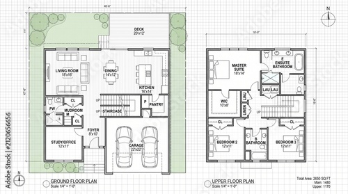 Modern home floor plan