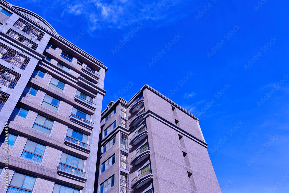 Fototapeta premium An apartment in a newly developed residential area in Taoyuan city(Taipei suburbs) Taiwan. 