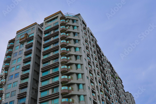 Bild auf Leinwand High-rise apartment in a new residential area in Taiwan.