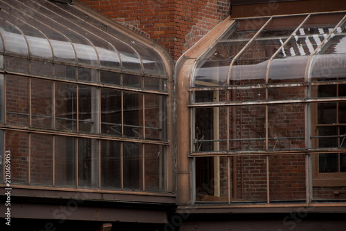 Glass Walkways Between Historic Brick Buildings in Victoria