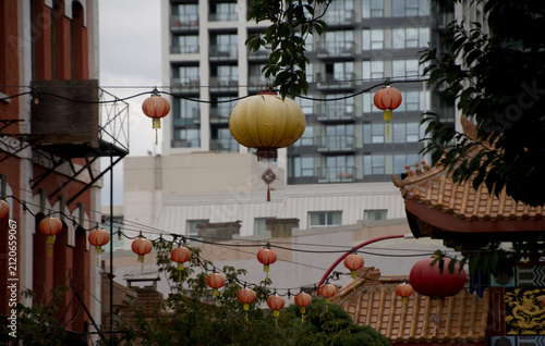 hinese Lanterns Above Victoria’s Historic Chinatown
